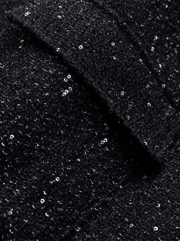 Veste à paillettes brillantes, manches longues et col montant - 190725/2009 – Image 6