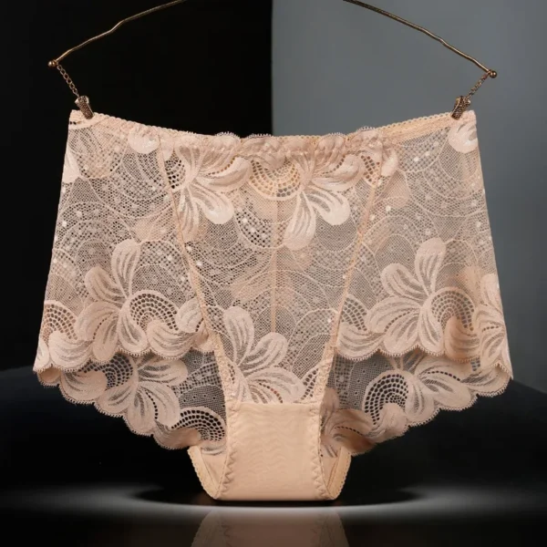 Shorty sexy en dentelle , entrejambe en coton transparent - 140725/2034 – Image 6