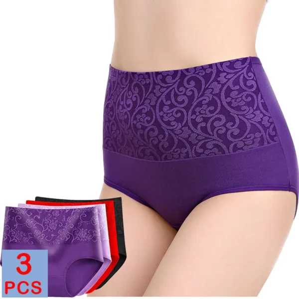 Culottes abdominales en coton,  grande taille lot de 3 - 180725/2259