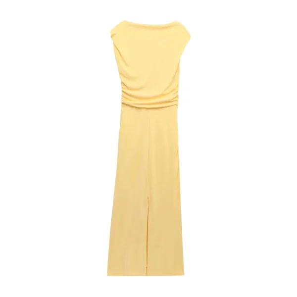 Robe vintage décontracté jaune - 130725/2107 – Image 3