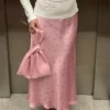 Jupe Longue Imprimée, Taille Haute,  Patchwork, Slim, Élégant - 160725/1947
