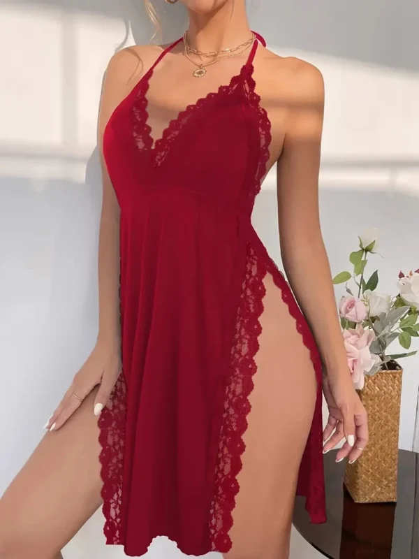 Nuisette sexy en dentelle, décolleté plongeant en V - 200725/2302 – Image 6