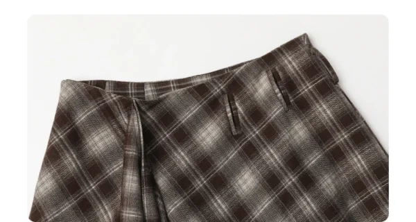 Jupe longue motif tartan rétro ample - 150725/2346 – Image 4