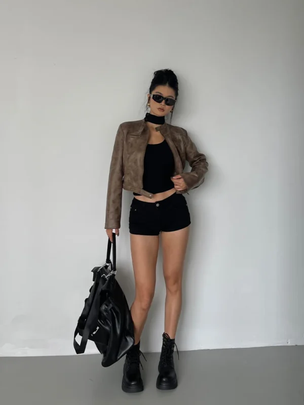Veste effet cuir, coupe  droite  - 190725/2039 – Image 5