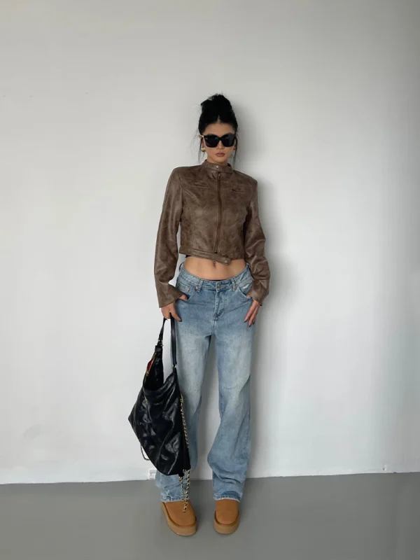 Veste effet cuir, coupe  droite  - 190725/2039 – Image 3