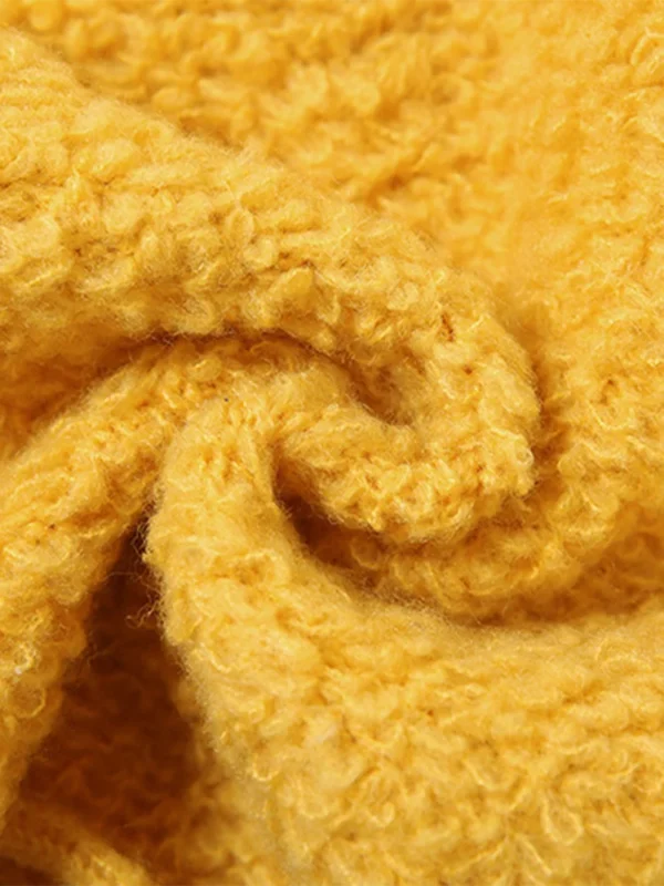 Mini jupe Sexy tricoté jaune, taille haute - 160725/2024 – Image 6