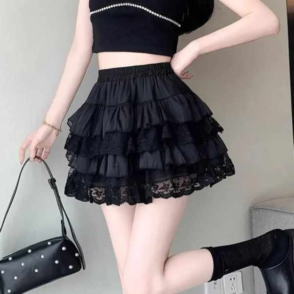 Jupe style gothique élastique en dentelle - 160725/1949 – Image 5