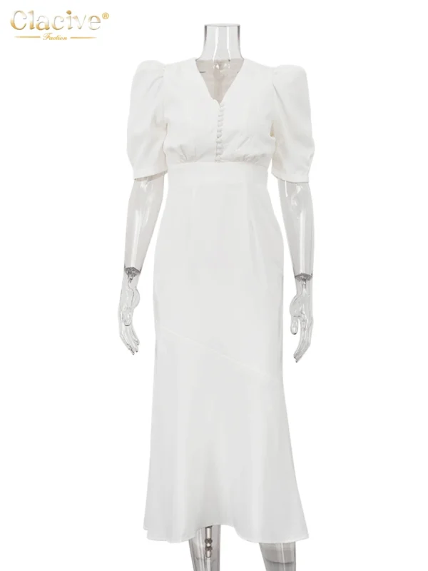Robe longue de soirée, bouton poitrine - 140725/0953 – Image 7