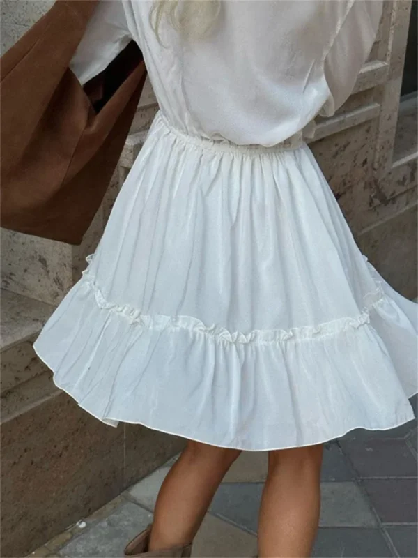 Robe volante et Col en V, Élégante, laçage - 130725/1955 – Image 6