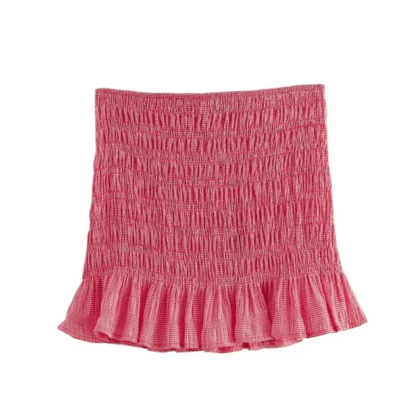 Ensemble haut court et mini jupe plissés, bretelles - 220725/1916 – Image 7