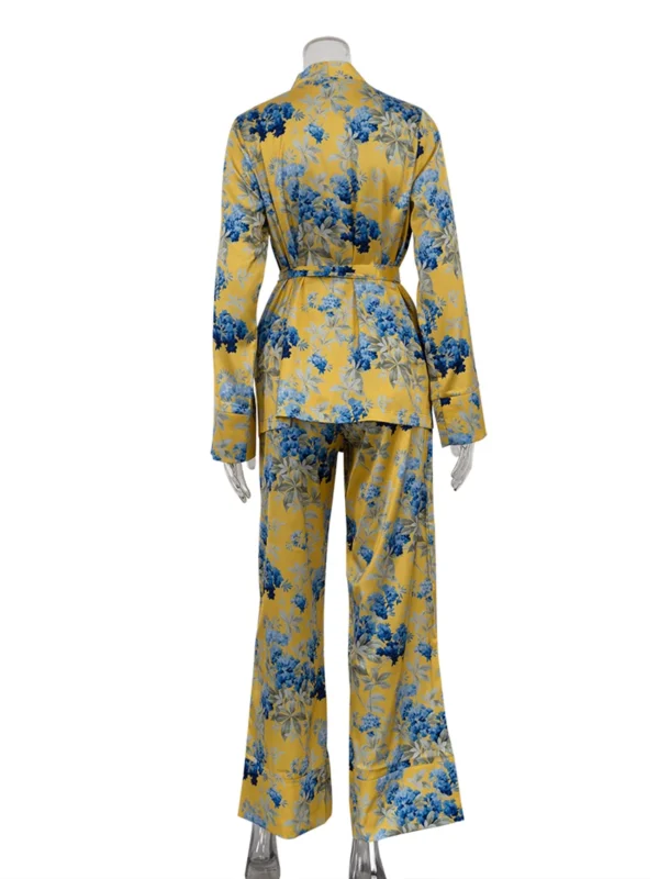 Pyjama à manches longues et col en V , pantalon imprimé - 200725/2015 – Image 5