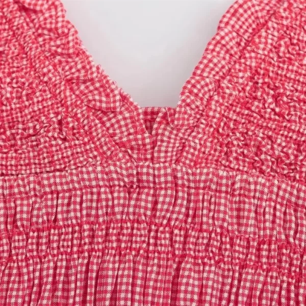 Ensemble haut court et mini jupe plissés, bretelles - 220725/1916 – Image 8