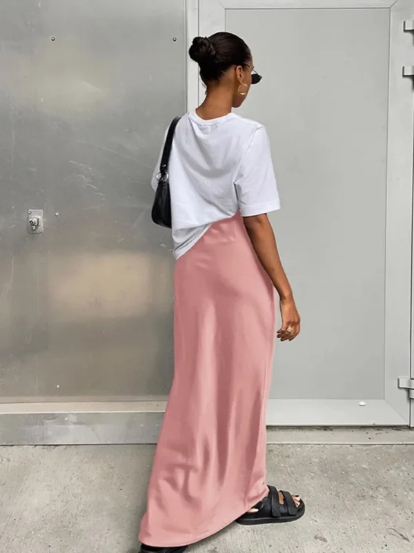 Jupes trompette Slim élégantes en Satin - 160725/1952 – Image 6