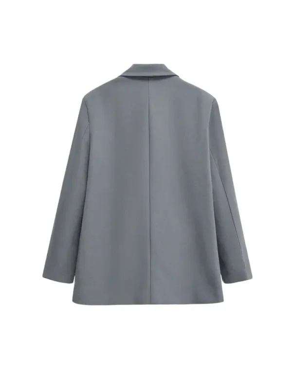 Manteau Blazer à Double boutonnage, manches longues, poches à rabat - 190725/1854 – Image 3