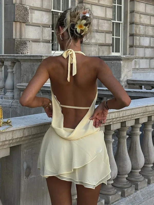 Robe sexy de soirée, dos nu et laçage - 140725/1013 – Image 3