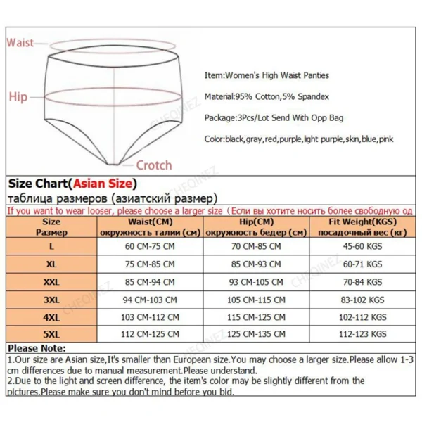 Culottes abdominales en coton,  grande taille lot de 3 - 180725/2259 – Image 12