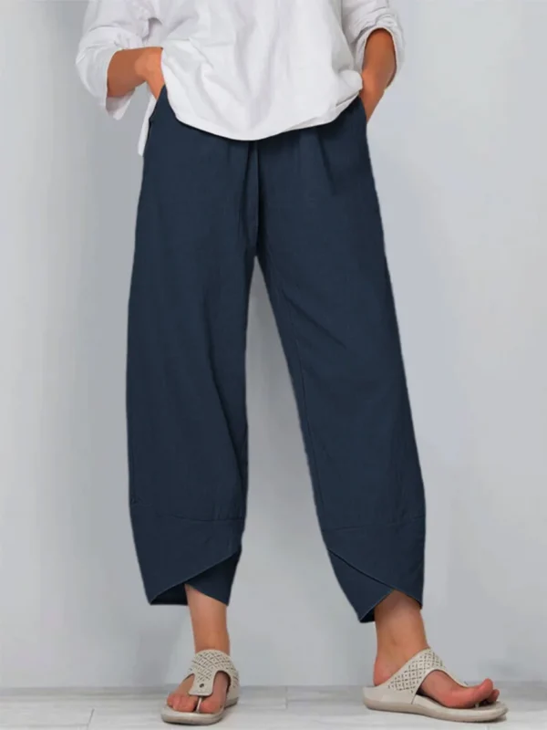 Pantalon Baggy , taille élastique coton ample décontracté - 220725/1842 – Image 6