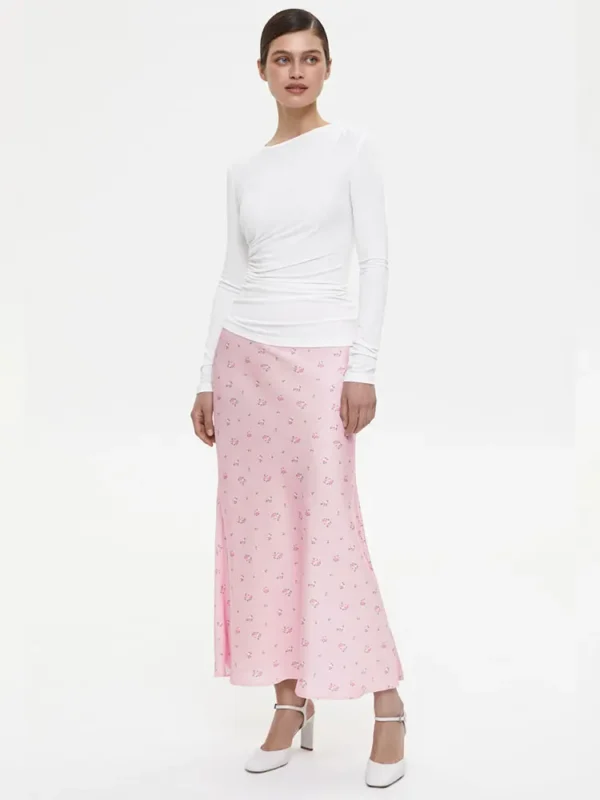 Jupe Longue Imprimée, Taille Haute,  Patchwork, Slim, Élégant - 160725/1947 – Image 4