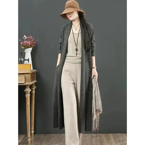 Pull tricoté Long, décontracté et ample - 300725/2315 – Image 4