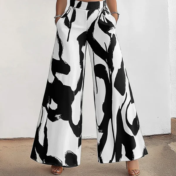 Pantalon femme mode sauvage avec poche - 270725
