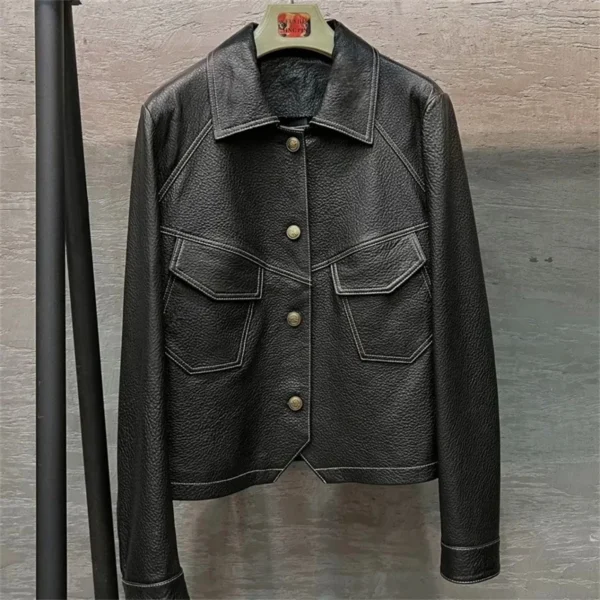 Manteau en simili cuir - 300725/2247 – Image 3