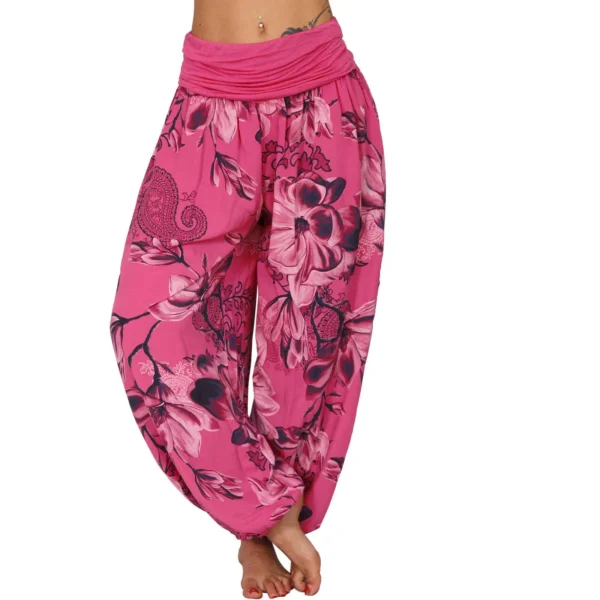 Pantalon décontracté à jambes larges et imprimée - 270725/0904 – Image 4