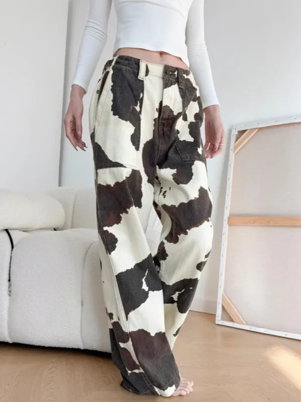 Pantalon style vache modèle Baggy - 270725/0938
