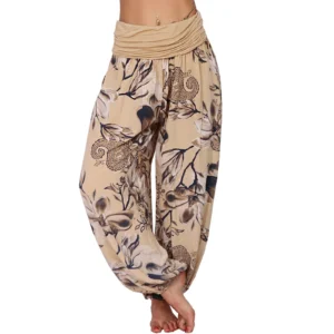 Pantalon décontracté à jambes larges et imprimée - 270725/0904