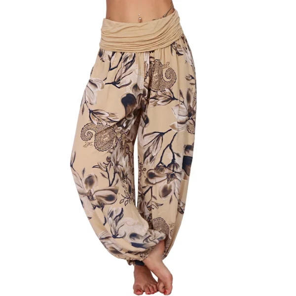 Pantalon décontracté à jambes larges et imprimée - 270725/0904