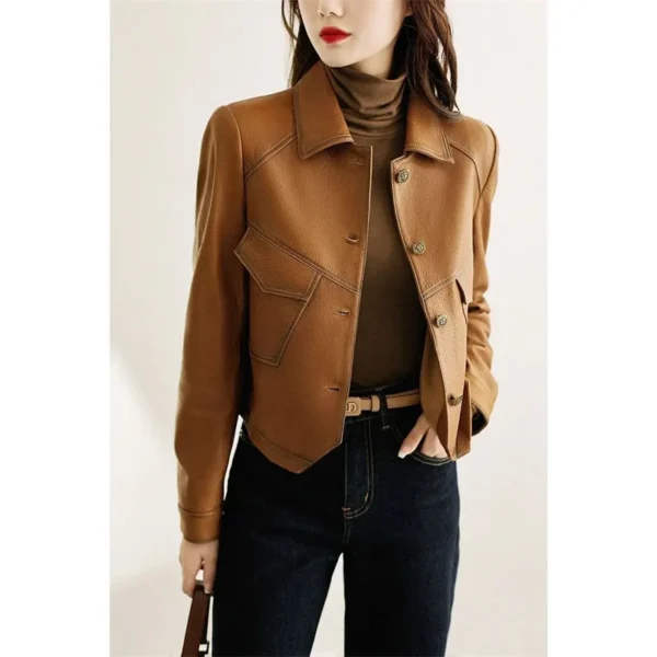 Manteau en simili cuir - 300725/2247
