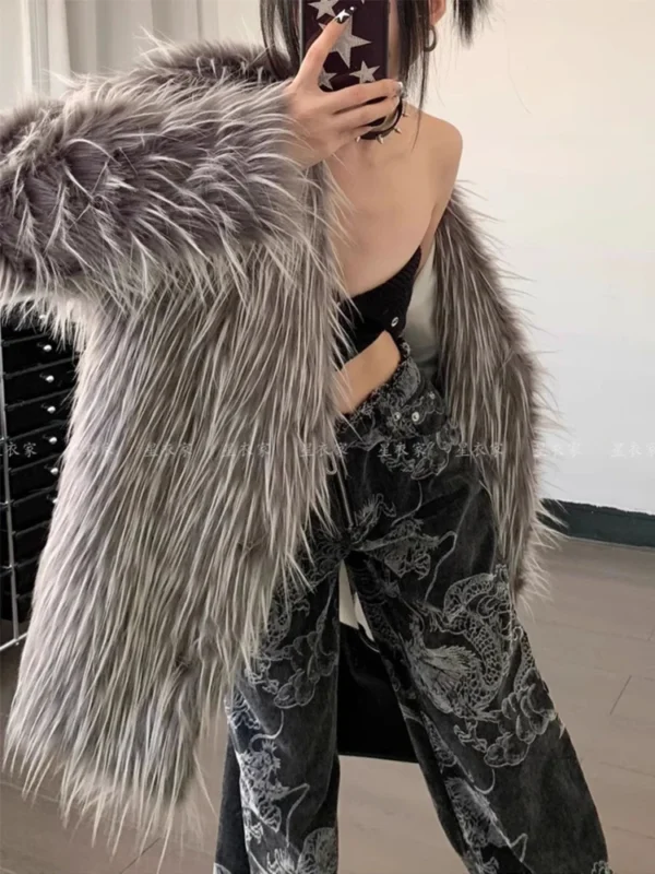 Jean gothique noir imprimé Dragon - 270725/0932 – Image 4