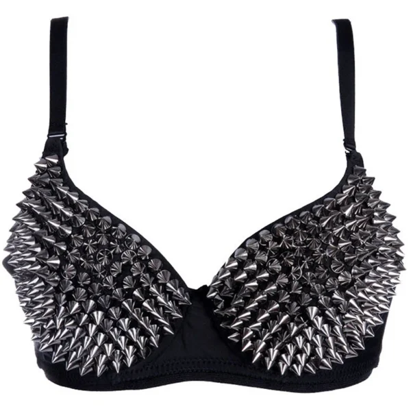 Soutien-gorge haut plongeant avec pointes – Image 3