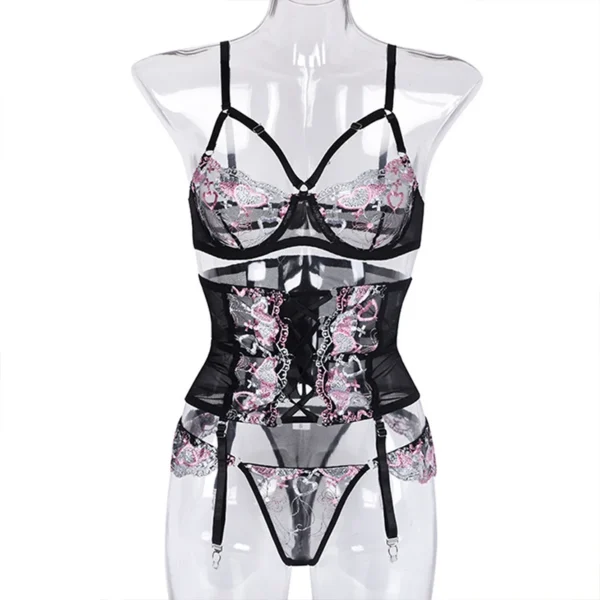 Ensembles de sous-vêtements sexy, soutien-gorge, lingerie romantique - 060825/2109 – Image 6