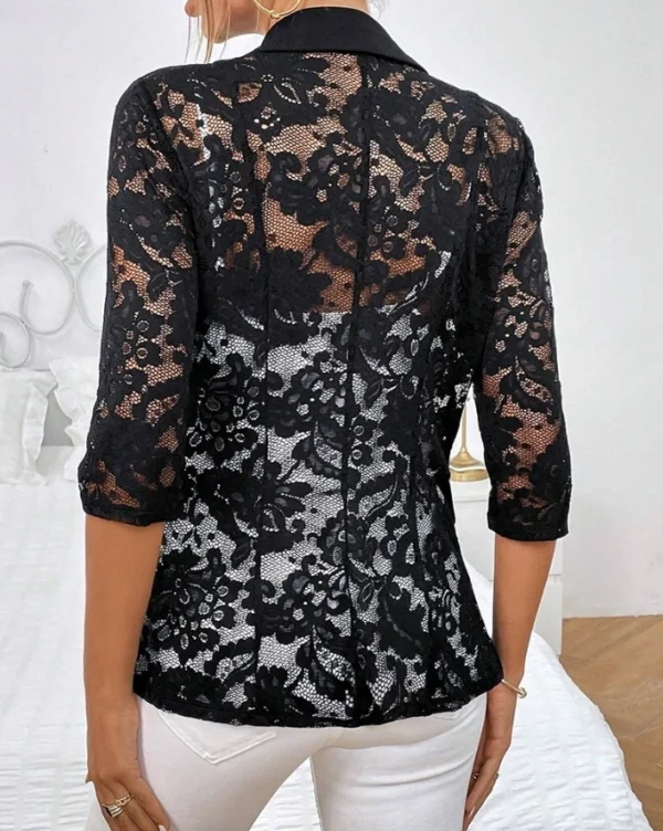 Veste de costume, dentelle,  chic, élégant - 030825/2127 – Image 3