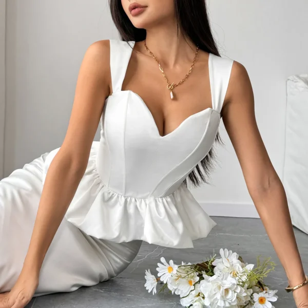 Bustier dos nu, fermeture éclair, élégant Vintage - 030825/1037 – Image 4