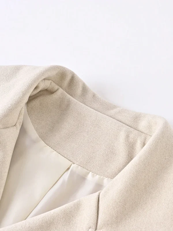 Veste ceinture laine élégant - 030825/2133 – Image 6