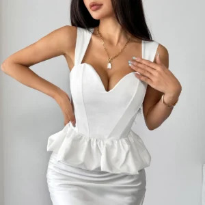 Bustier dos nu, fermeture éclair, élégant Vintage - 030825/1037