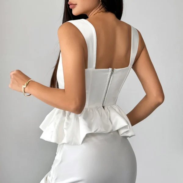 Bustier dos nu, fermeture éclair, élégant Vintage - 030825/1037 – Image 2