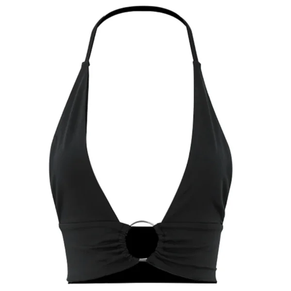 Haut Sexy Licou Col En V , Sans Manches Gilets – Image 4