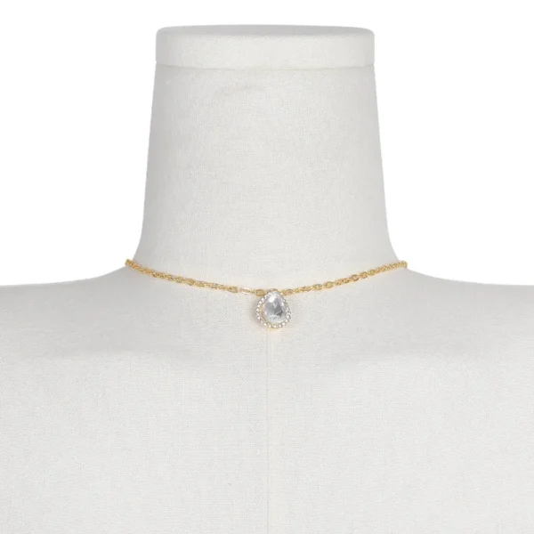 Chaine pour dos nu strass goutte d'eau - 020825/2254 – Image 5