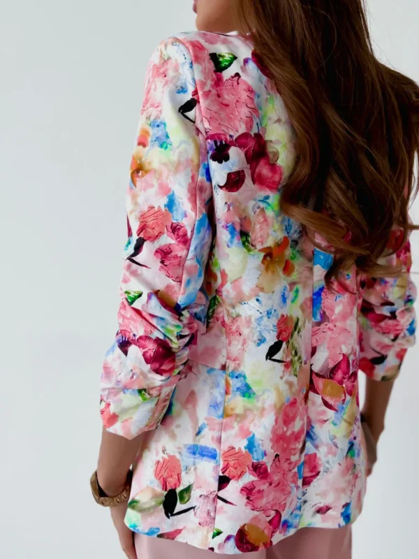 Veste Imprimée Fleurs, Élégant - 030825/2130 – Image 2