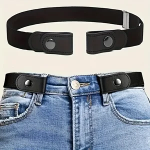 Ceinture sans boucle pour pantalons en Jean, robes, ceinture de taille élastique extensible - 020825/2256