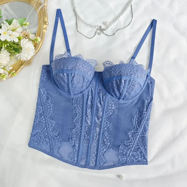 Corset dos nu, dentelle,  bretelles Spaghetti - 030825/1208 – Image 6