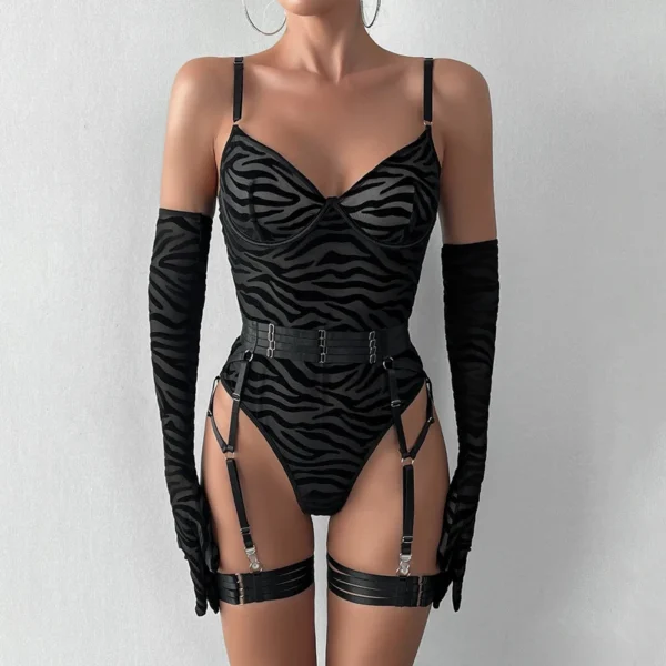 Lingerie Sexy,  Ensembles de sous-vêtements avec gants - 060825/2229 – Image 5
