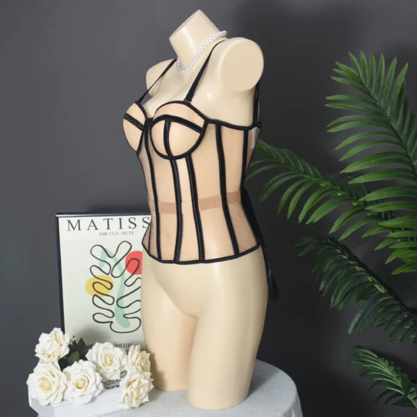 Bustier armature acier, soutien-gorge haut mince - 030825/1952 – Image 4