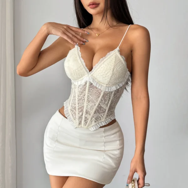 Corset Sexy hauts avec soutien-gorge, dos nu - 030825/1928 – Image 5