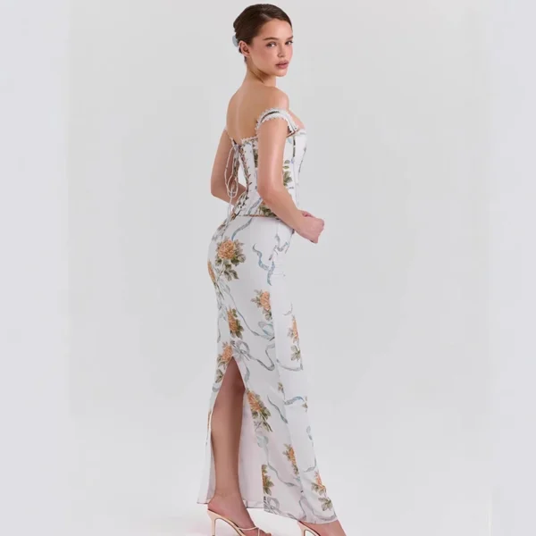 Robe et corset, élégante épaules nues sans manches dos nu - 030825/1852 – Image 5
