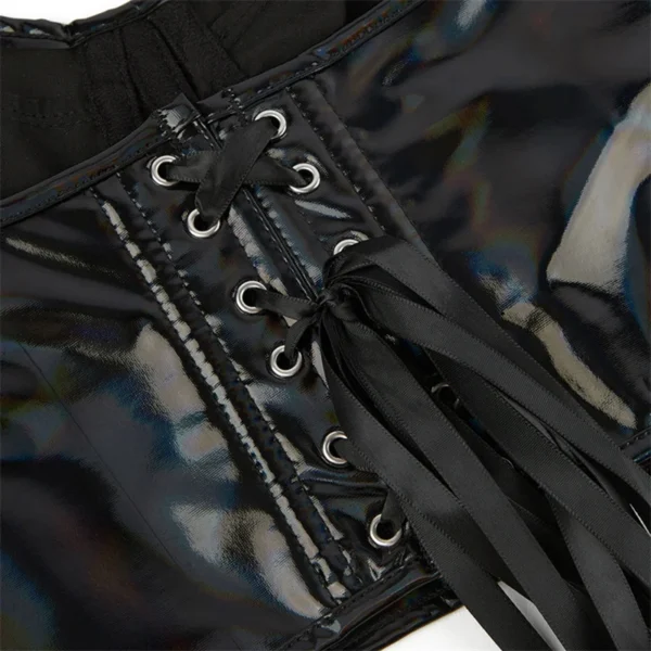 Corset simili cuir, Soutien-gorge Sexy, Push up - 030825/1213 – Image 3