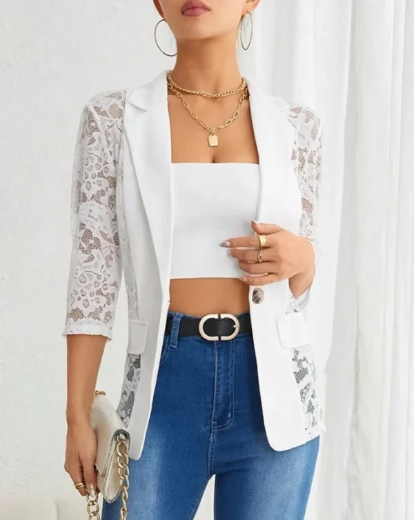 Veste de costume, dentelle,  chic, élégant - 030825/2127 – Image 6