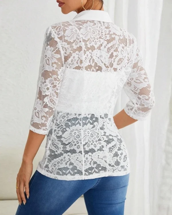 Veste de costume, dentelle,  chic, élégant - 030825/2127 – Image 5